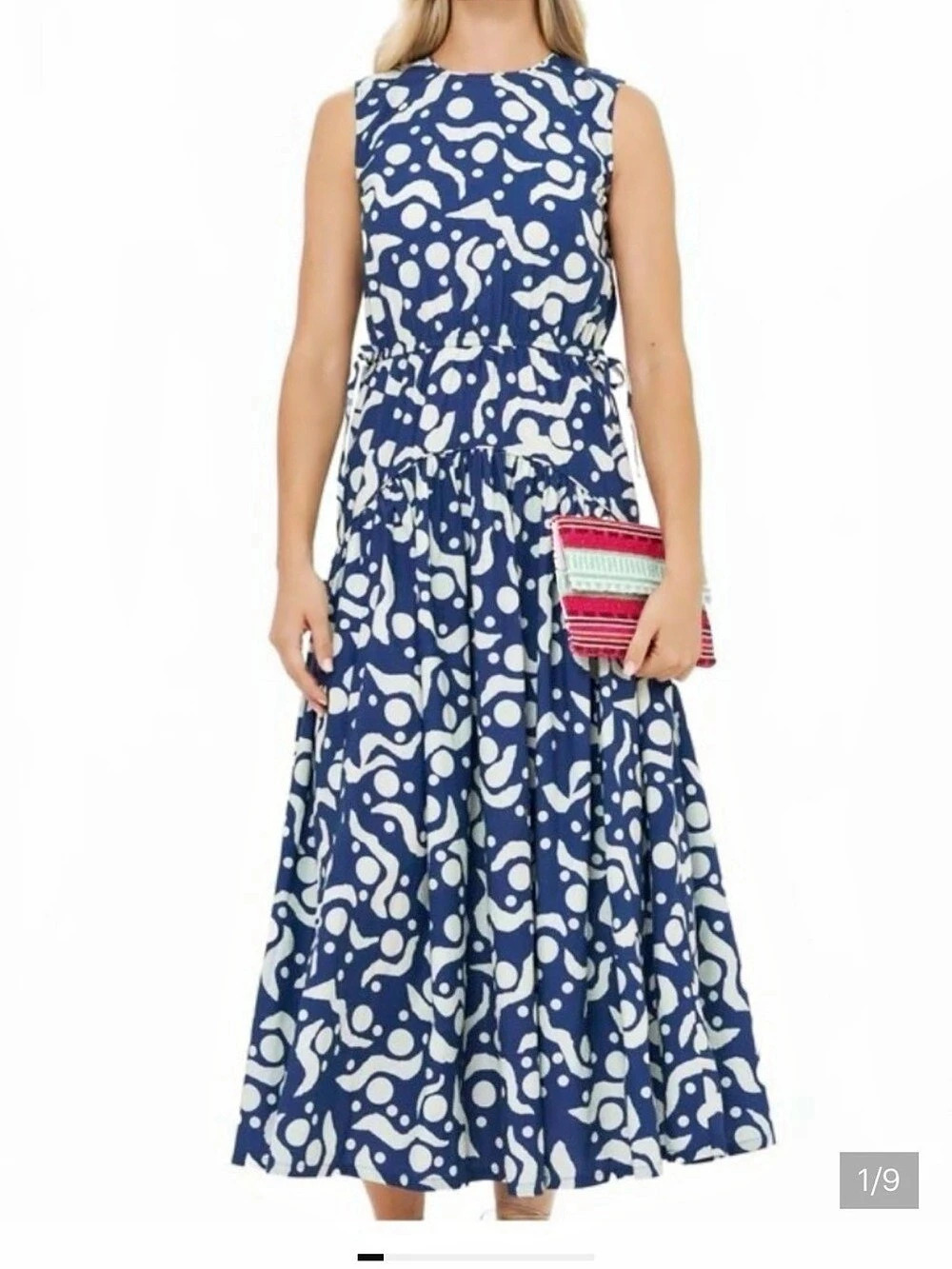 OLIPHANT Maxi Dress Blue & light blue